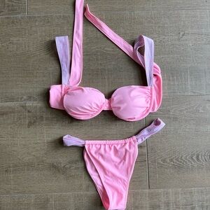 Strawberry Milk Mob Pink Two-Piece Bikini NEVER WORN